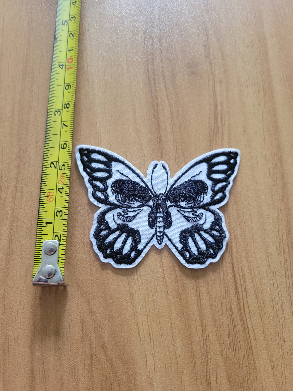🎃BUY 2 GET 1 FREE🎃 Black & White Embroidered Butterfly Patch